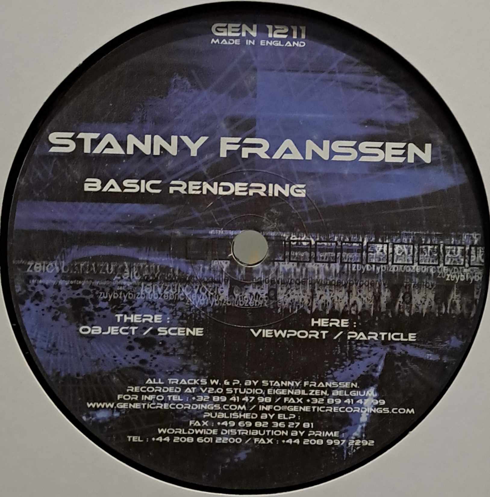 Genetic Recordings 1211 - vinyle techno